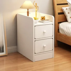 Modern White Nightstand