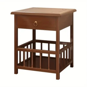 Wooden Nightstand with 1 Drawer