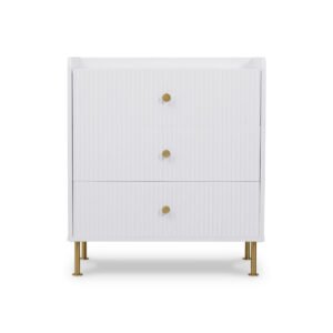 Hannes Moonlight White 3 Drawers Chest